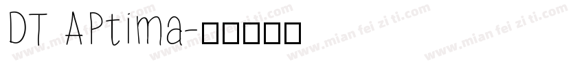DT APtima字体转换